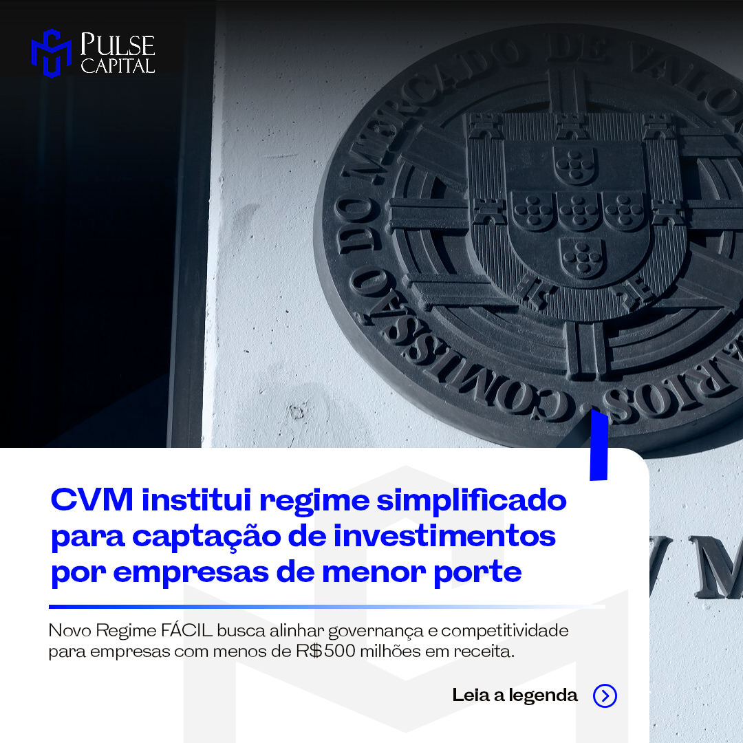 No momento, você está visualizando CVM institui regime simplificado para captação de investimentos por empresas de menor porte