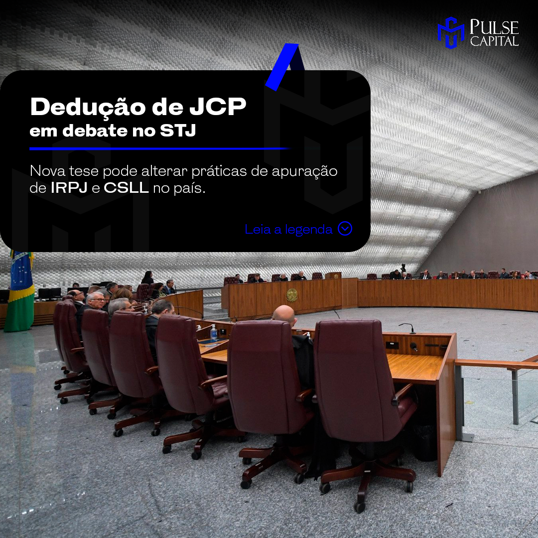 No momento, você está visualizando Dedução de JCP em debate no STJ