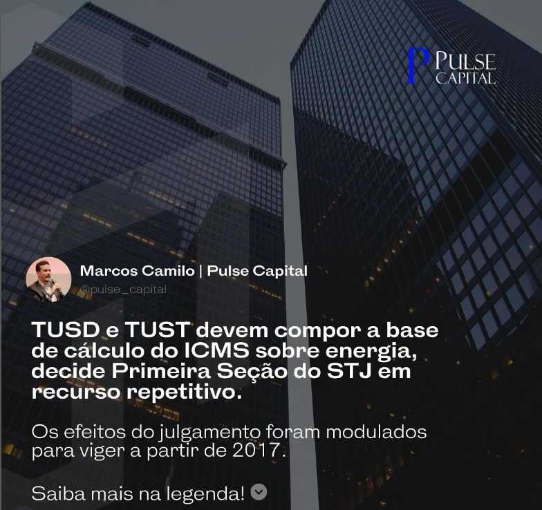 No momento, você está visualizando TUSD e TUST devem compor a base de cálculo do ICMS sobre energia, decide Primeira Seção do STJ em recurso repetitivo.