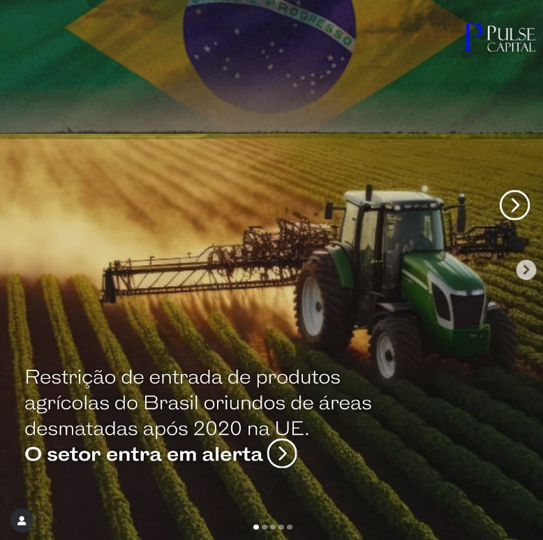 No momento, você está visualizando Restrição de entrada de produtos agrícolas do Brasil oriundos de áreas desmatadas após 2020 na UE.