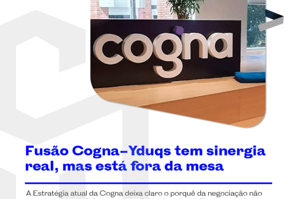 Fusão Cogna–Yduqs tem sinergia real, mas está fora da mesa