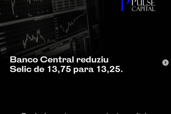 Banco Central reduziu Selic de 13,75 para 13,25.