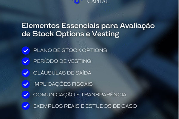 Elementos Essenciais para Avaliação de Stock Options e Vesting