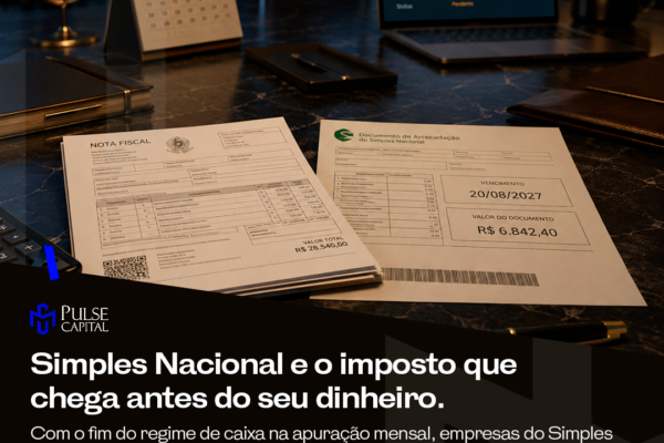 Simples Nacional e o imposto que chega antes do seu dinheiro.